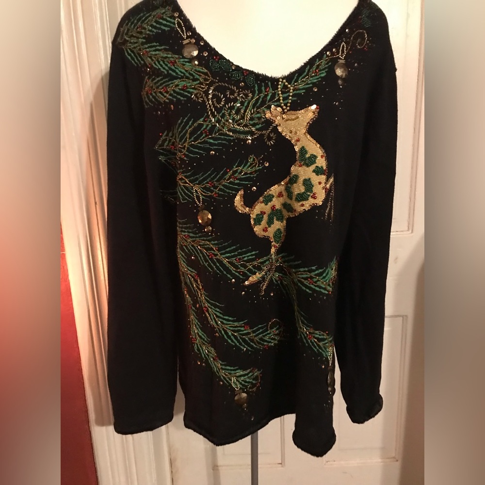 Vintage Christmas sweater by Berek designed  size: XL
